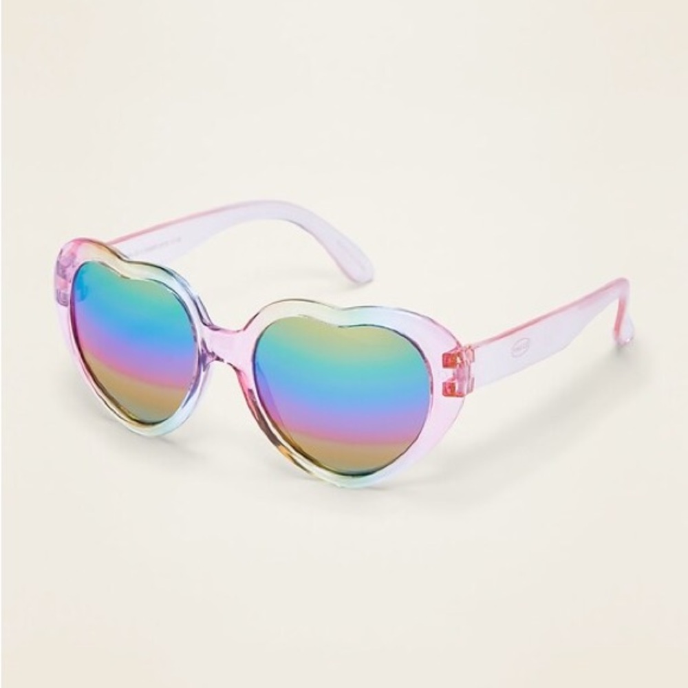 NWT GAP Heart-Shaped Rainbow Sunglasses for Kids
